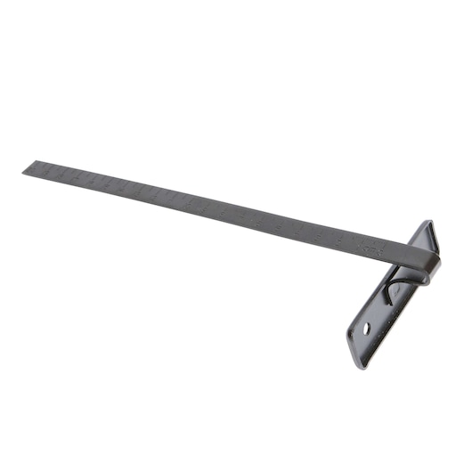 BLACKDECKER CS1024 black metal framing square, angled view on white background.
